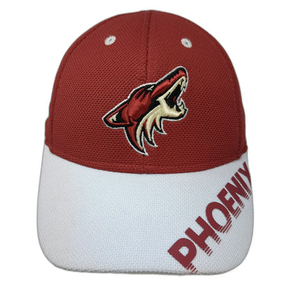 Reebok Phoenix Coyotes NHL Red White Cap M Center Ice Stretch Fit Hat Graphic
