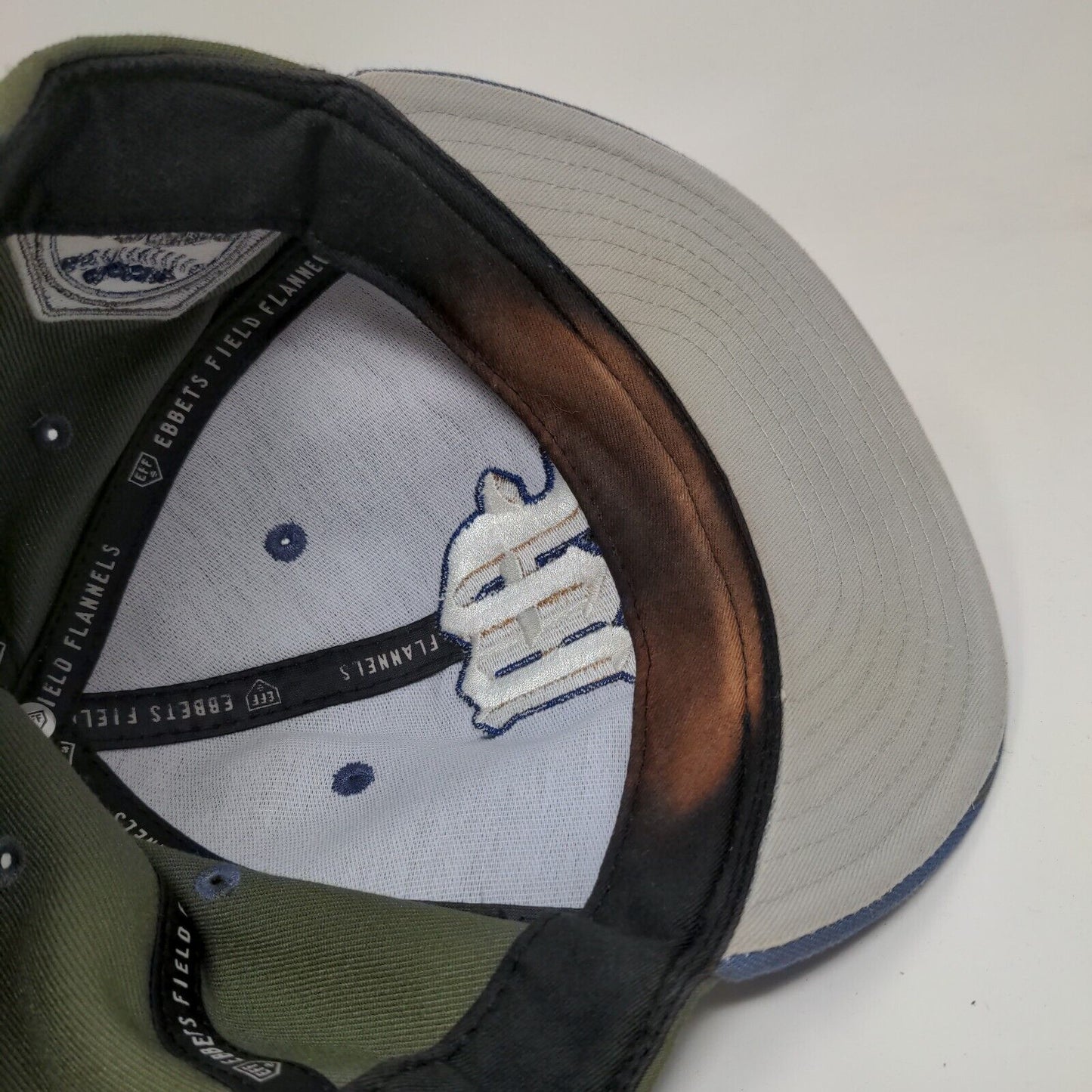 Miami Giants Fitted Hat Multi 7 3/4 Embroidered Colorblock Ebbets Field Flannels
