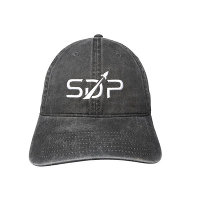 SDP Slideback Hat Gray OSFM Adjustable Embroidered 6 Panel Otto