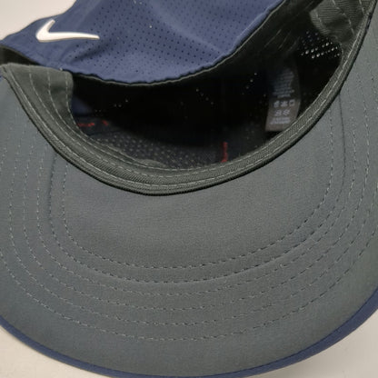 Nike Baseball Cap Blue XL Tiger Woods Performance Perforated TW Logo Hat Stretch