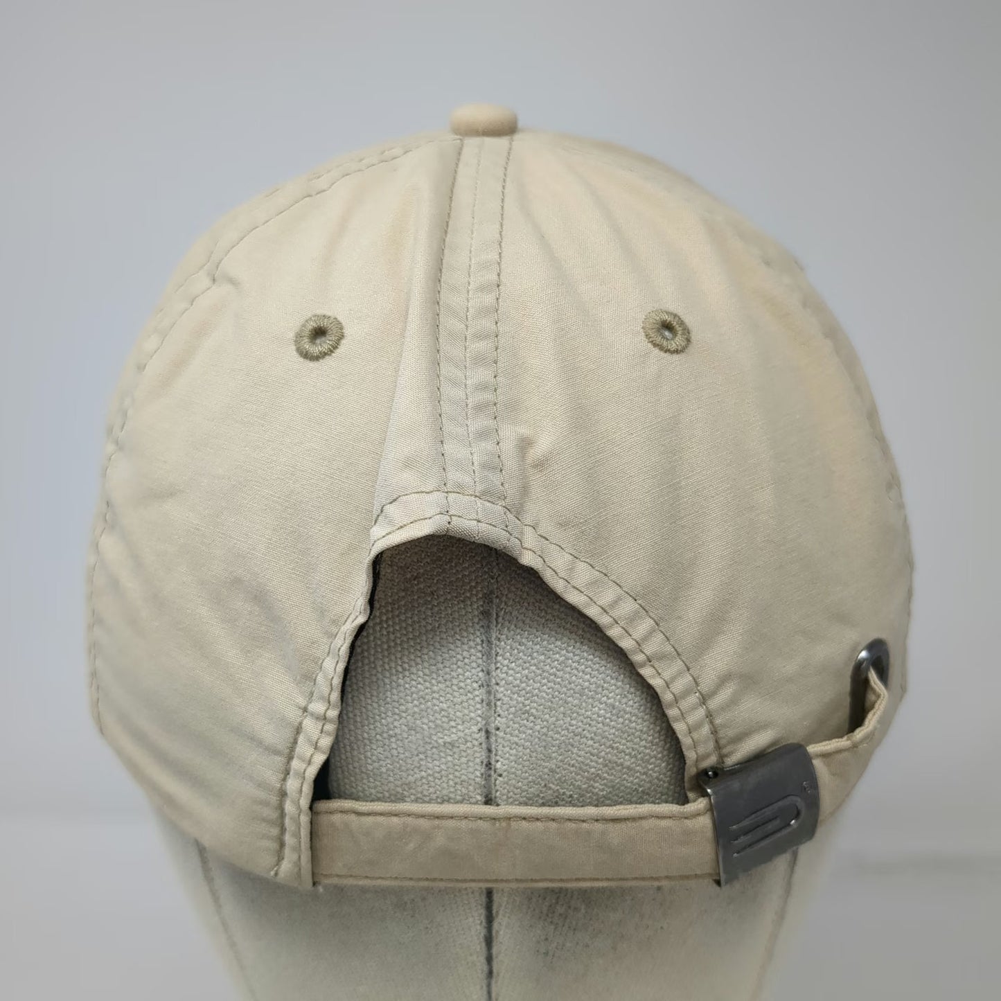 Dockers Baseball Cap Beige One Size Cotton Nylon Blend Slideback Strap Golf Hat