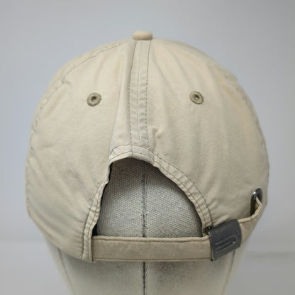 Dockers Baseball Cap Beige One Size Cotton Nylon Blend Slideback Strap Golf Hat