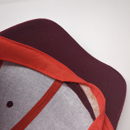 Sports Caps Strapback Hat Red One Size Solid Adjustable Blank Outdoor