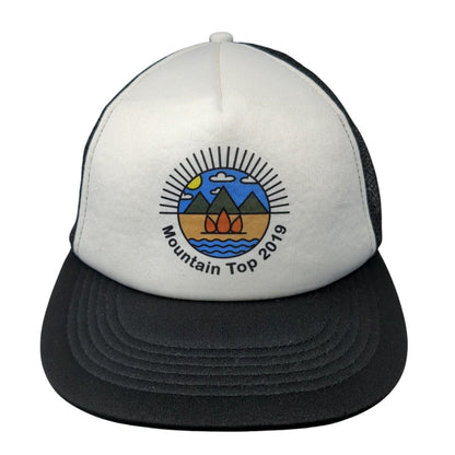 Mountain Top 2019 Snapback Trucker Hat Black One Size Mesh Back District