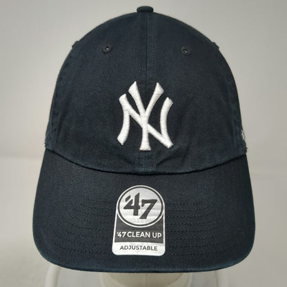 '47 Baseball Cap New York Yankees MLB Black One Size Hat Strapback Logo Cotton