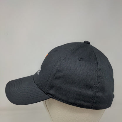 Titanium Solutions Strapback Hat Black One Size Embroidered 6 Panel