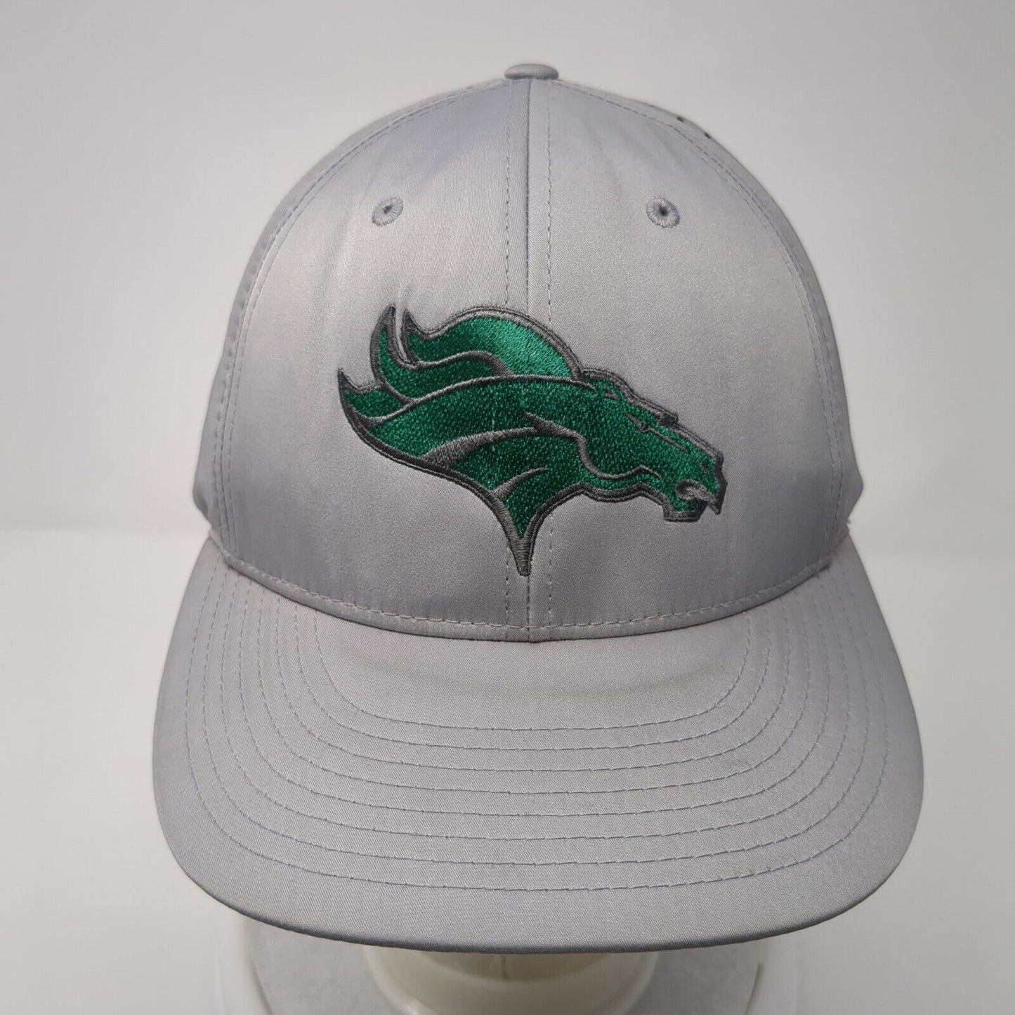 Denver Broncos Fitted Hat Gray L/XL Flexfit Embroidered PTS Lite Richardson