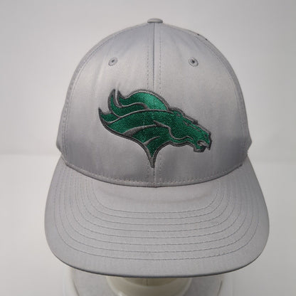 Denver Broncos Fitted Hat Gray L/XL Flexfit Embroidered PTS Lite Richardson