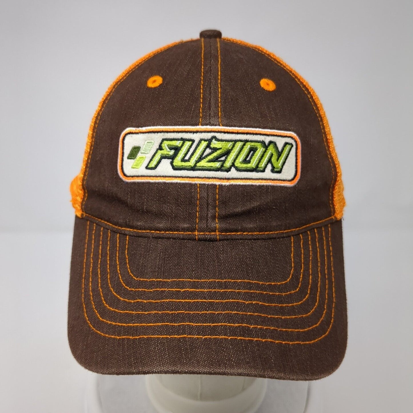 Fuzion Snapback Trucker Hat Multi One Size Adjustable Embroidered Mesh Back