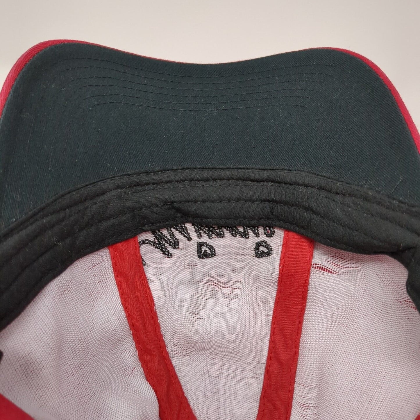Minnie Mouse Ears Snapback Hat Red One Size Adjustable Embroidered Disney