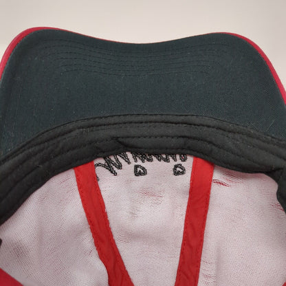 Minnie Mouse Ears Snapback Hat Red One Size Adjustable Embroidered Disney