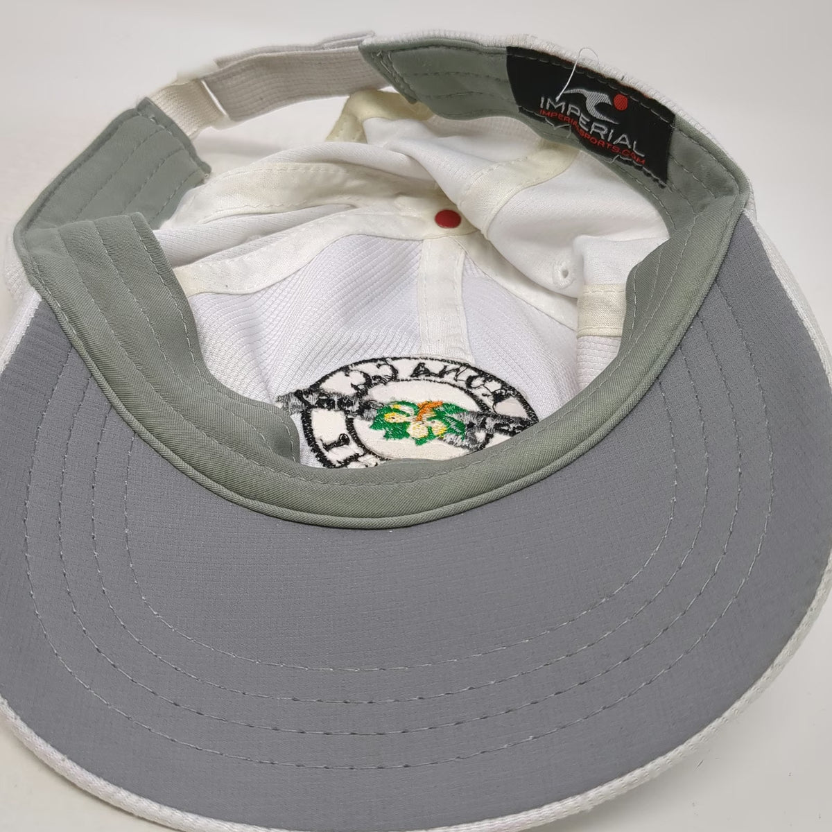 Imperial Baseball Cap White One Size Hawaii Kona C.C. Hibiscus Flower Golf Hat