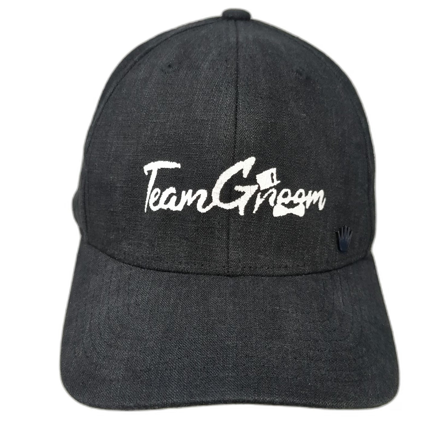 No Bad Ideas Baseball Cap Black XL Team Groom Embroidery Linen Blend Fitted Hat