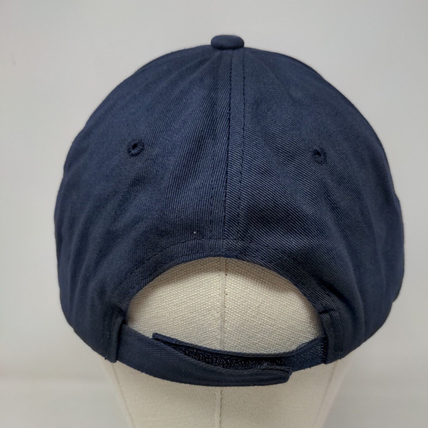 MLB New York Yankees Men's Strapback Hat Blue Embroidered Logo 100% Cotton