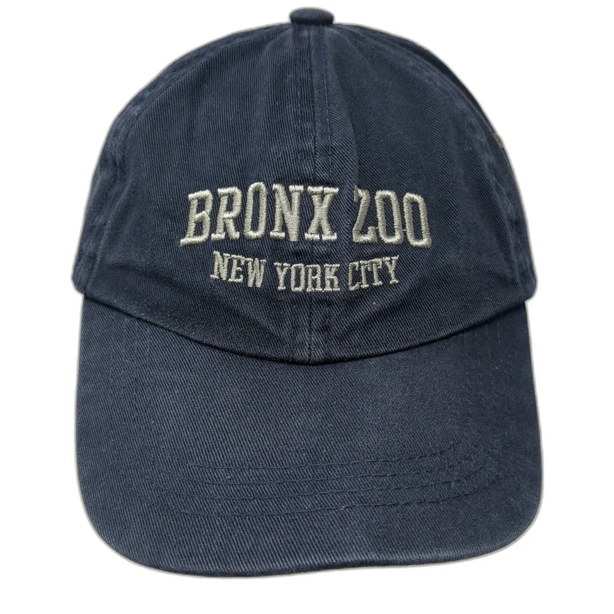 MV Sport Bronx Zoo New York City Blue Baseball Cap One Size Logo Slideback Hat