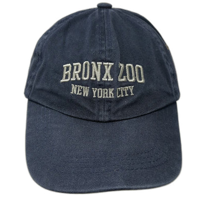 MV Sport Bronx Zoo New York City Blue Baseball Cap One Size Logo Slideback Hat