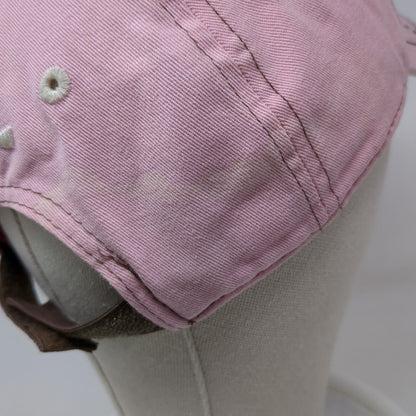 Farm Girl Authentic Strapback Hat Pink OSFA Embroidered Knee Dip & Lovin' It