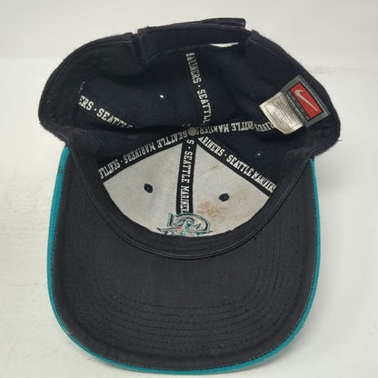 Nike Seattle Mariners MLB Blue One Size Baseball Cap Wool Strapback Logo Swoosh