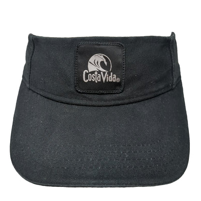 Sportsman Visor Black One Size Costa Vida Wave Logo Strapback Cotton Casual Hat