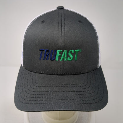Trufast Snapback Trucker Hat Gray OS Adjustable Embroidered Mesh Back Yupoong