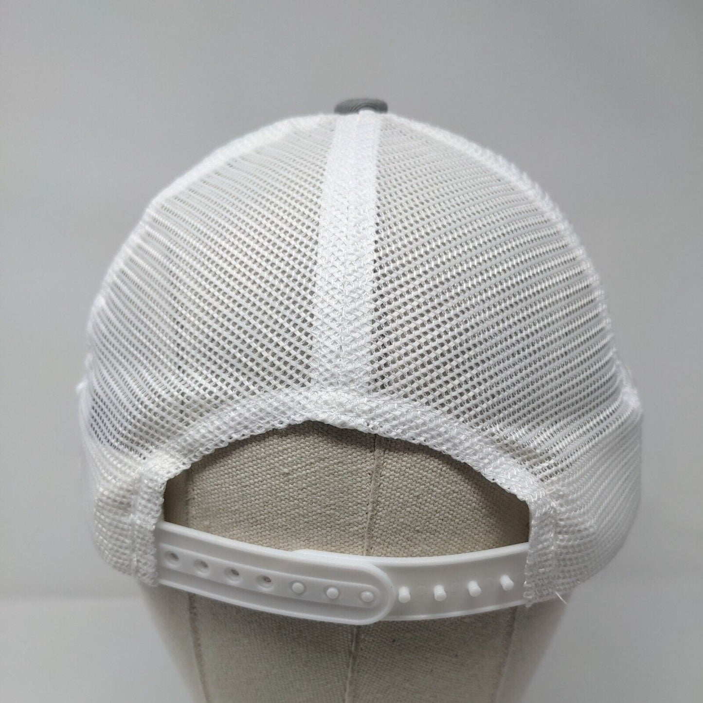 Peppershock Media Snapback Trucker Hat Gray OS Mesh Back Port Authority Cotton