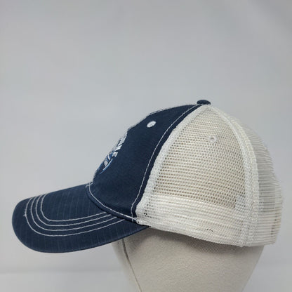 Yellowstone National Park Snapback Trucker Hat Blue OSFA Mesh Back