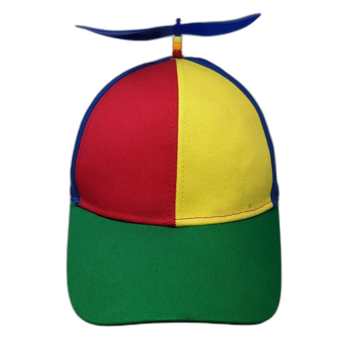 Red Yellow Blue Green Propeller Novelty Baseball Cap One Size Spinner Party Hat