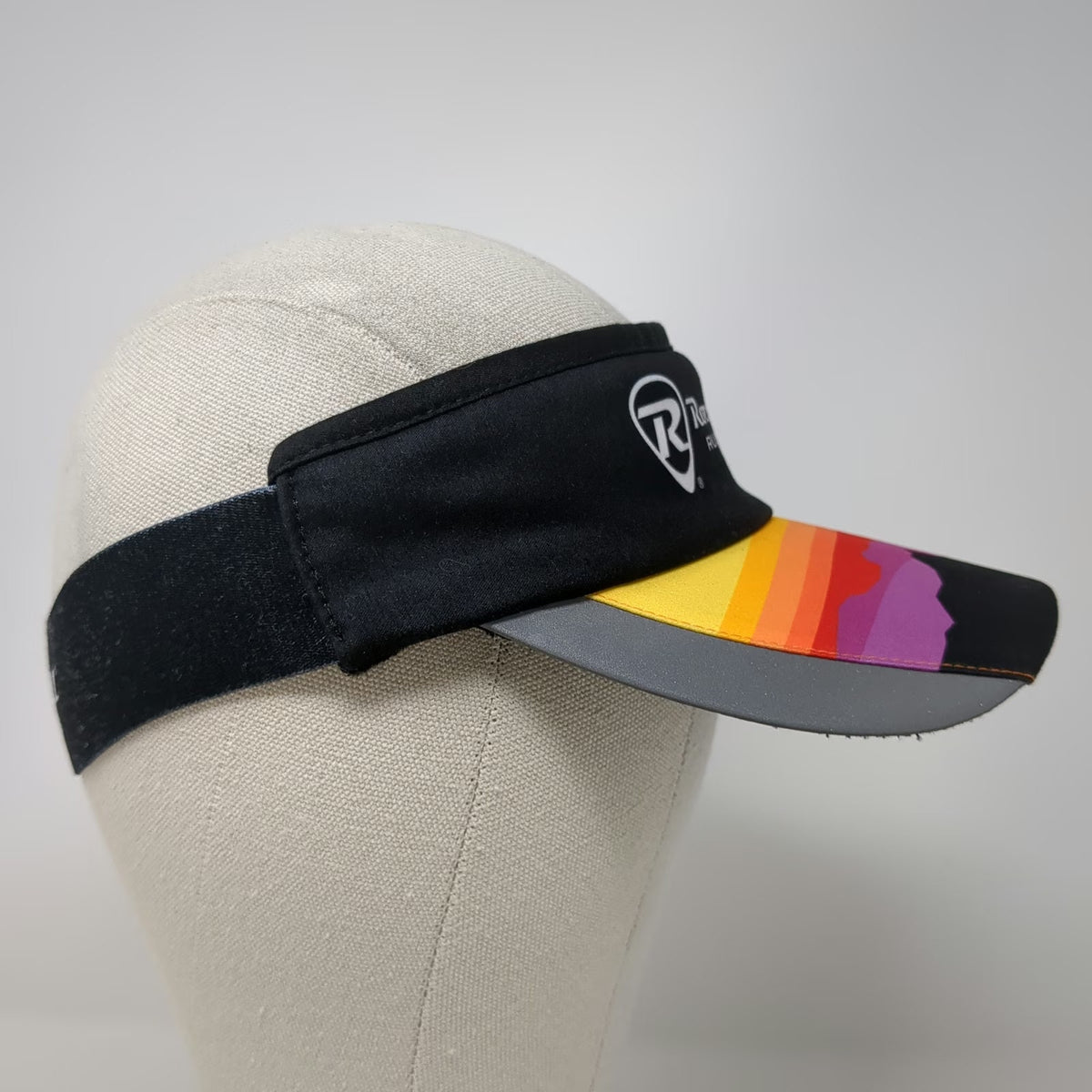 Boco Gear Visor Black One Size Rock n Roll Running Series Sunset Graphic Hat