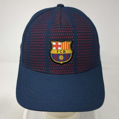FC Barcelona Soccer-International 5 Panel Blue One Size Hat Perforated Crest