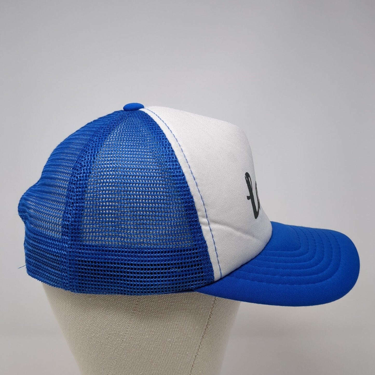 Lakes Snapback Mesh Back Trucker Hat Blue OSFM Colorblock Magic