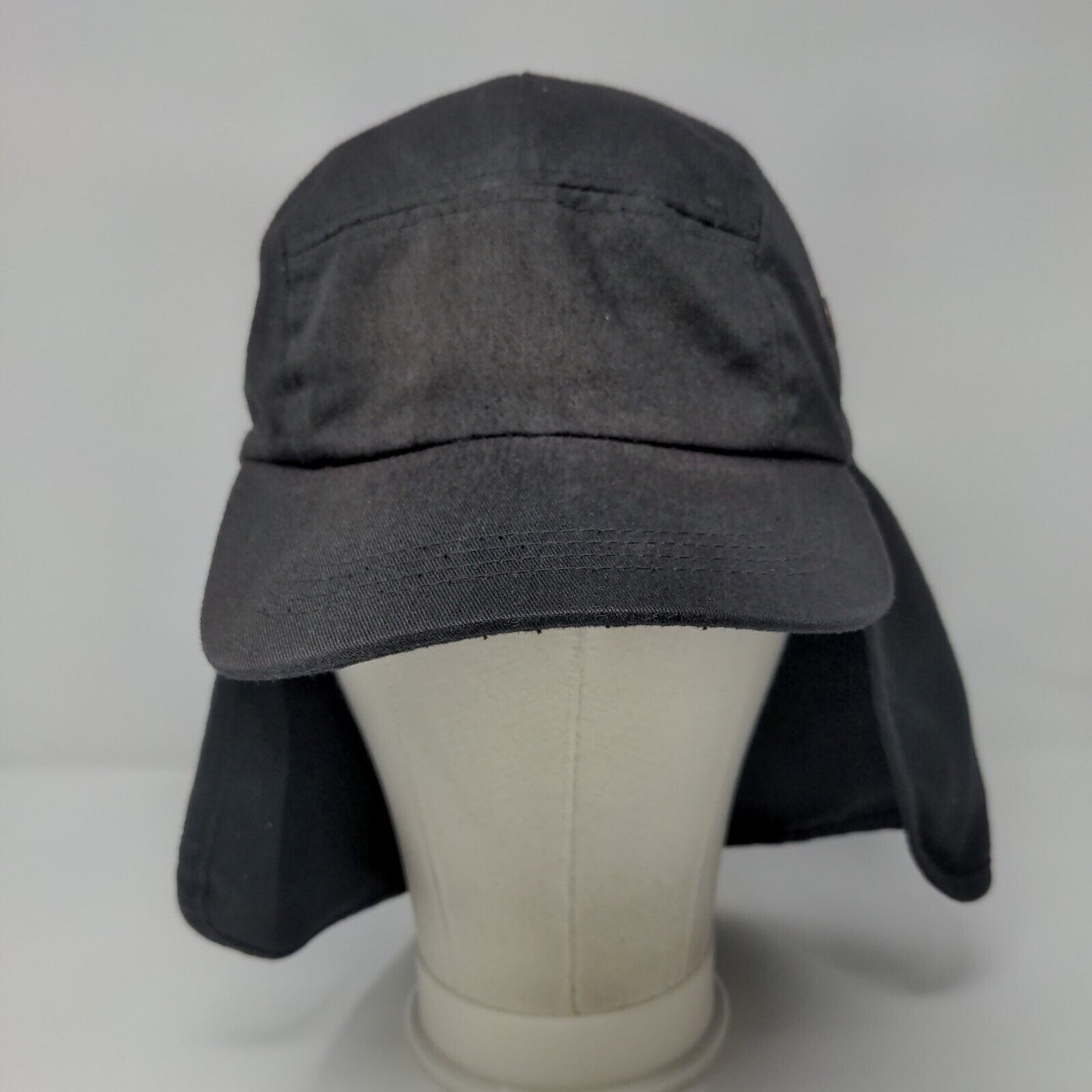 Bruneau Beast Trapper Hat Black OSFA Ear Flaps Adjustable Drawstring Blank