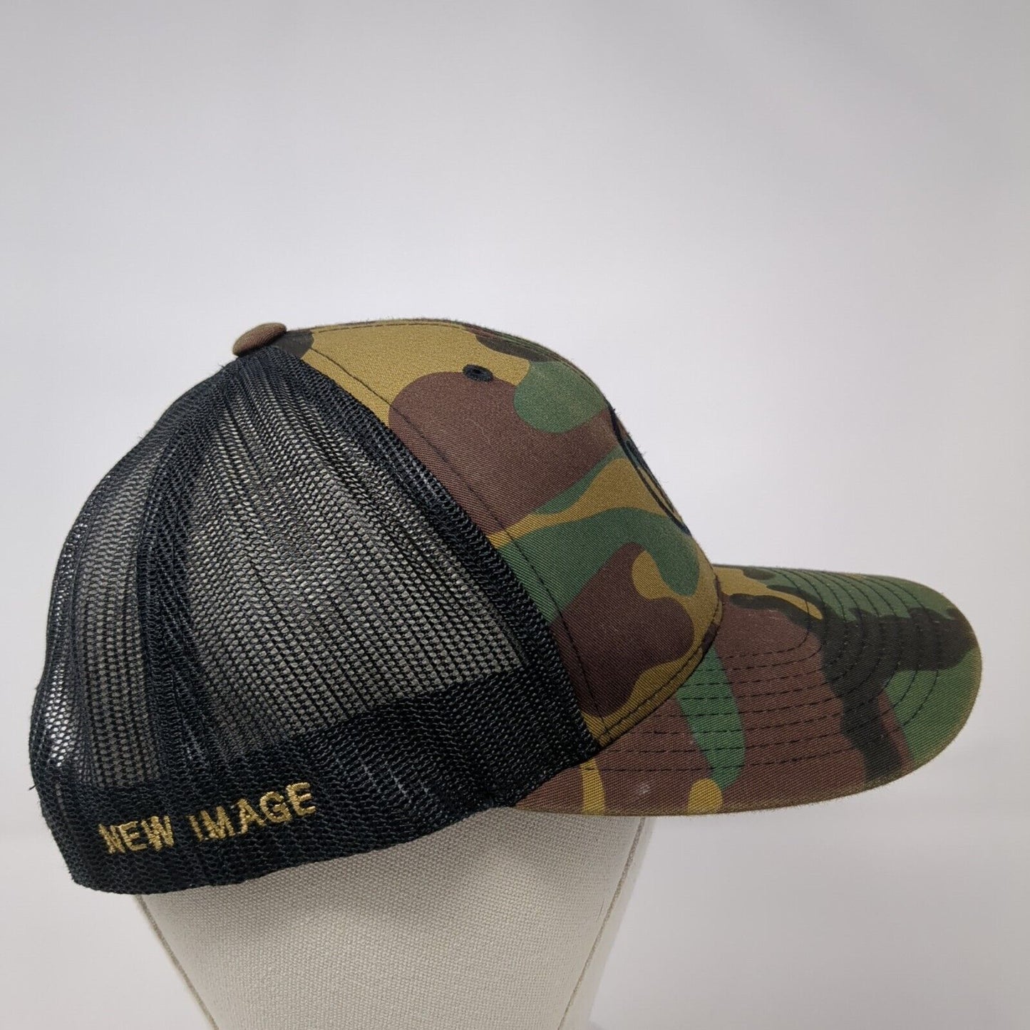 New Image Snapback Trucker Hat Camouflage OS Adjustable Embroidered Yupoong
