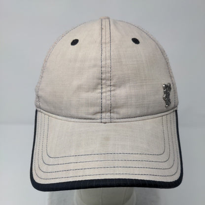 Ashworth Slideback Hat Tan OSFA Adjustable Solid 6 Panel Vent Holes