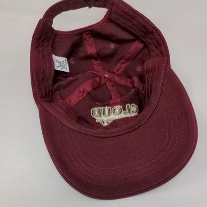 Cloud Wars Slideback Hat Red Burgundy One Size Embroidered 6 Panel