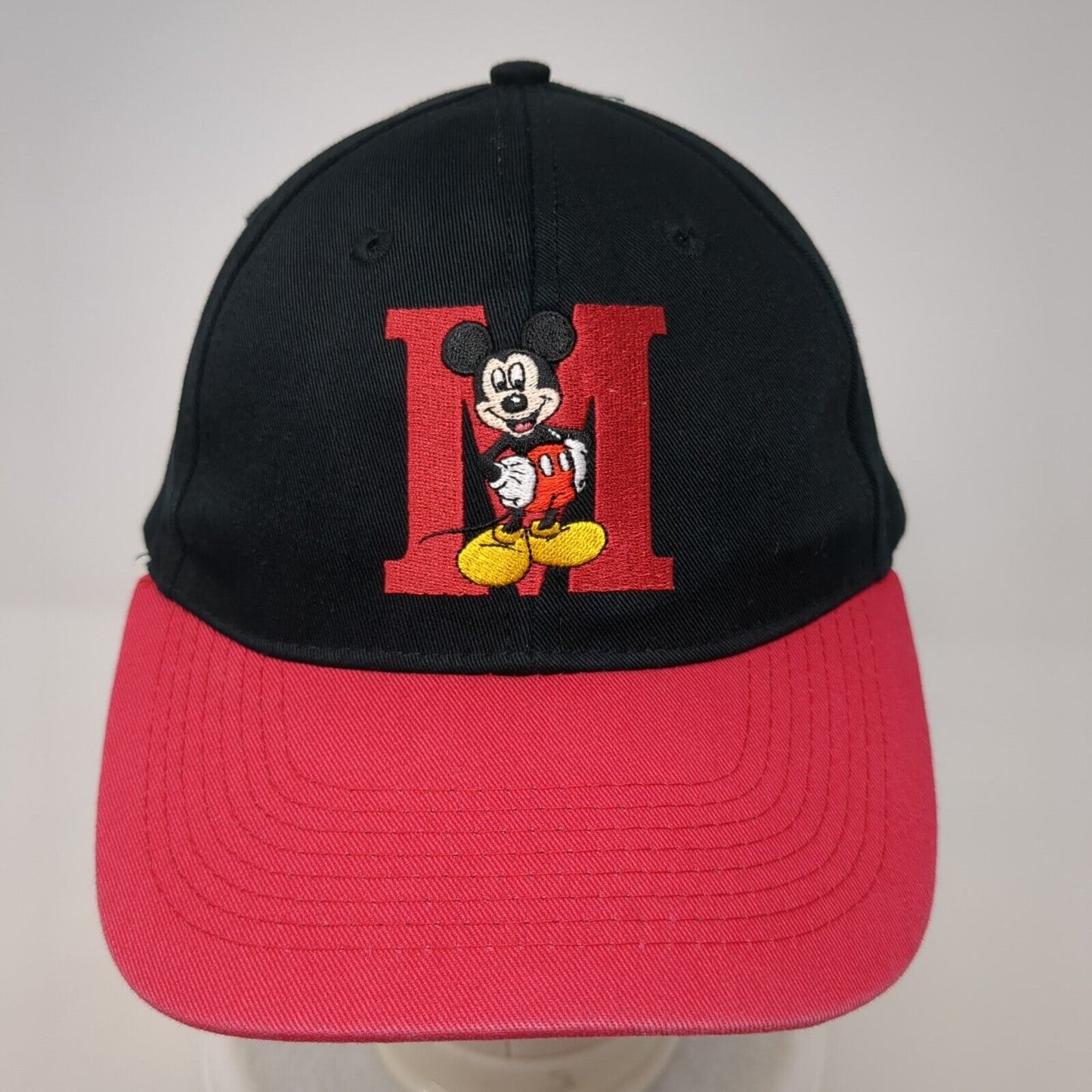 Letter M Mickey Mouse Snapback Hat Multicolor OSFA Embroidered Disney