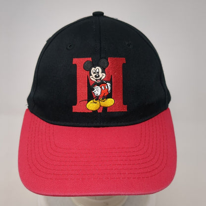 Letter M Mickey Mouse Snapback Hat Multicolor OSFA Embroidered Disney