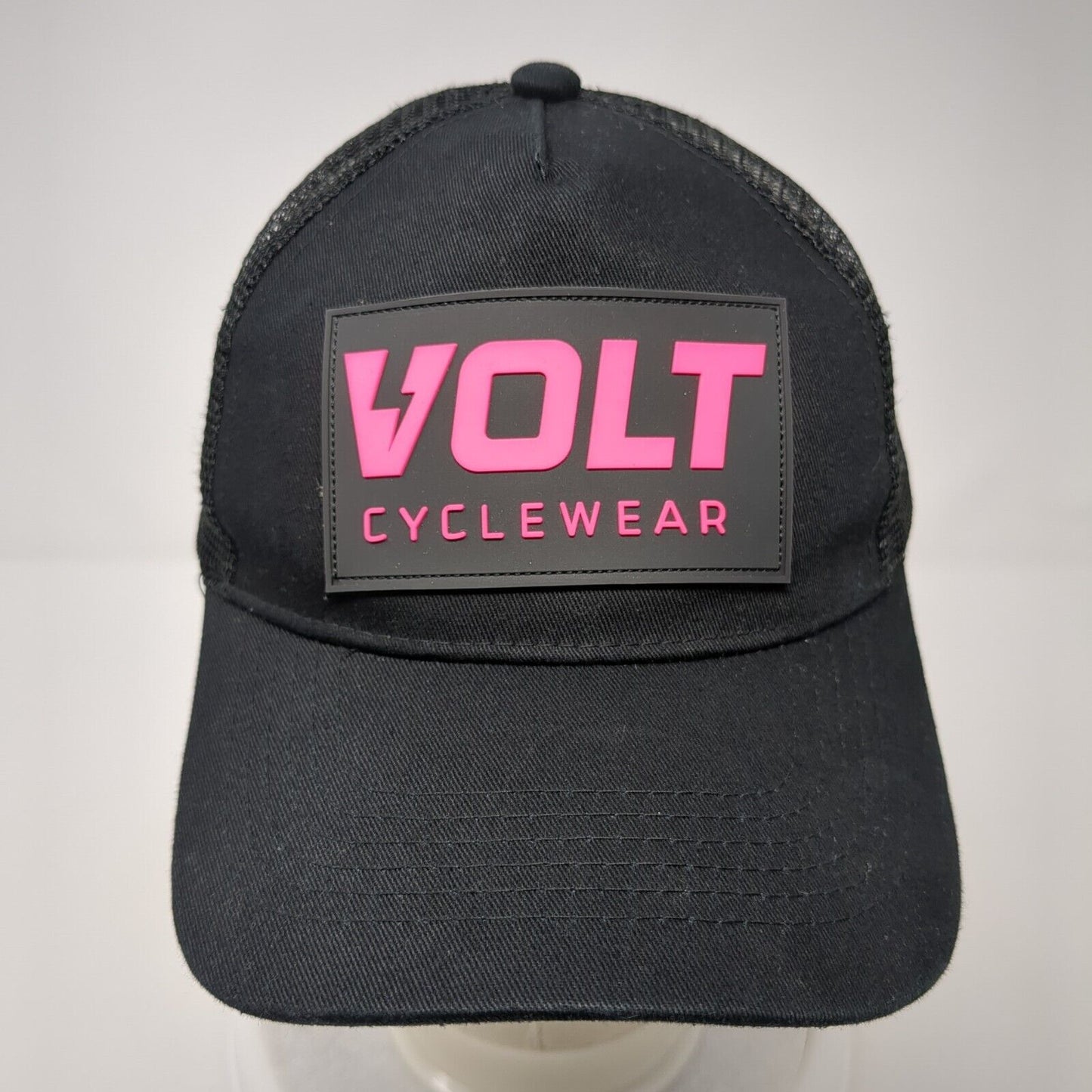 Volt Cyclewear Snapback Mesh Back Trucker Hat Black One Size Adjustable