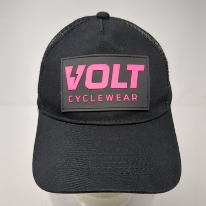 Volt Cyclewear Snapback Mesh Back Trucker Hat Black One Size Adjustable