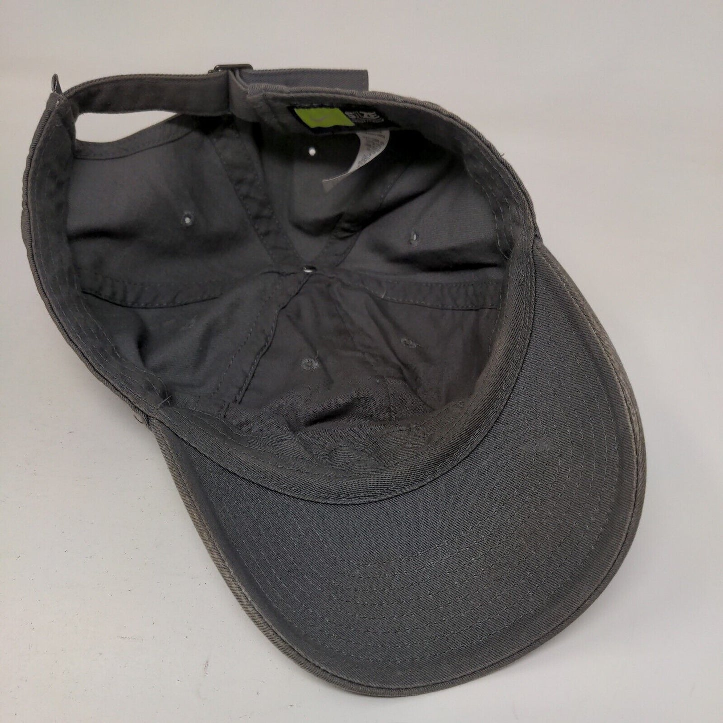 Nike Swoosh Slideback Hat Gray OSFM Embroidered S1ZE Heritage 86