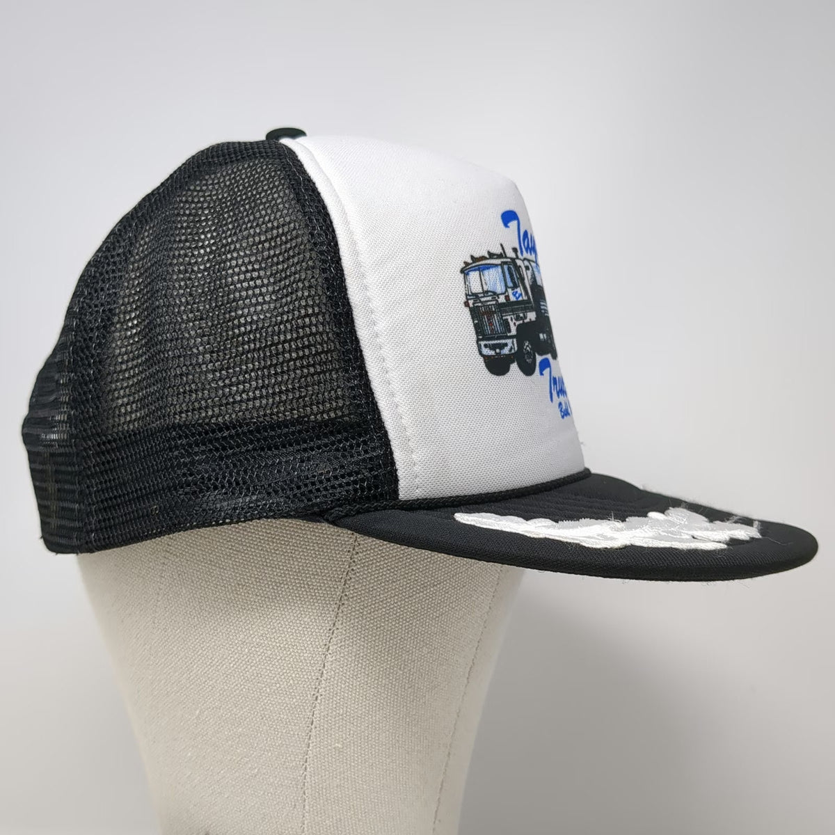 Otto Trucker Hat Black One Size Taylor Trucking Idaho Oak Leaves Mesh Snapback