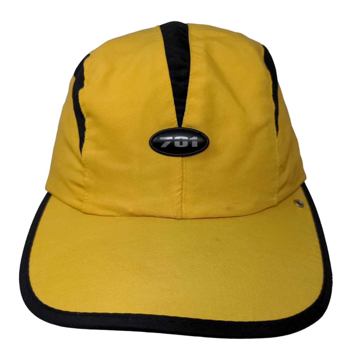 Clench Jeans Men's Slideback Hat Yellow Black Size OSFA 3D #701 Logo