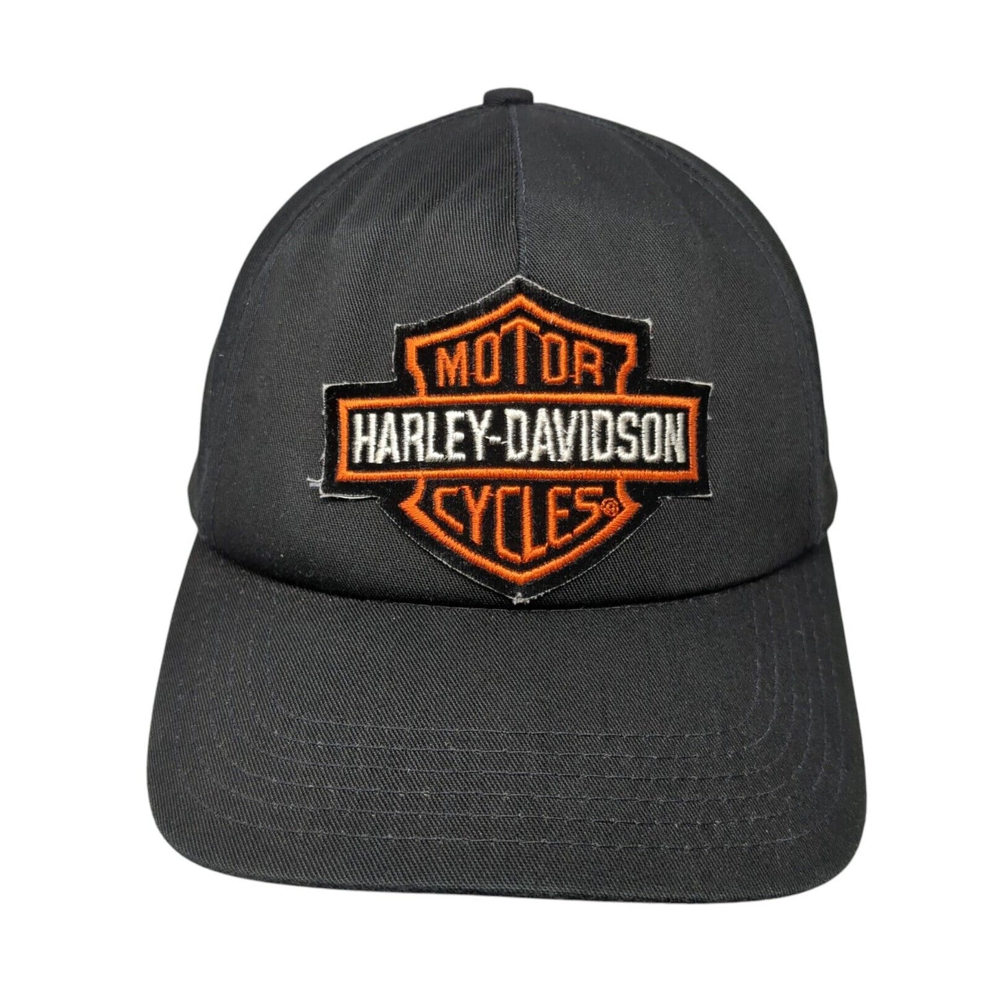 Harley-Davidson Motorcycles Snapback Hat Black One Size Adjustable Embroidered