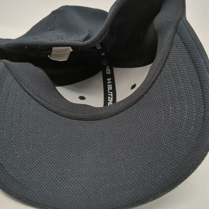 Under Armour Baseball Cap Black L Stretch Fit Embroidered Tonal Logo Hat Classic