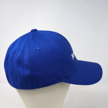 Flexfit Moosejaw Blue Baseball Cap One Size Embroidered Logo Outdoor Gear Hat