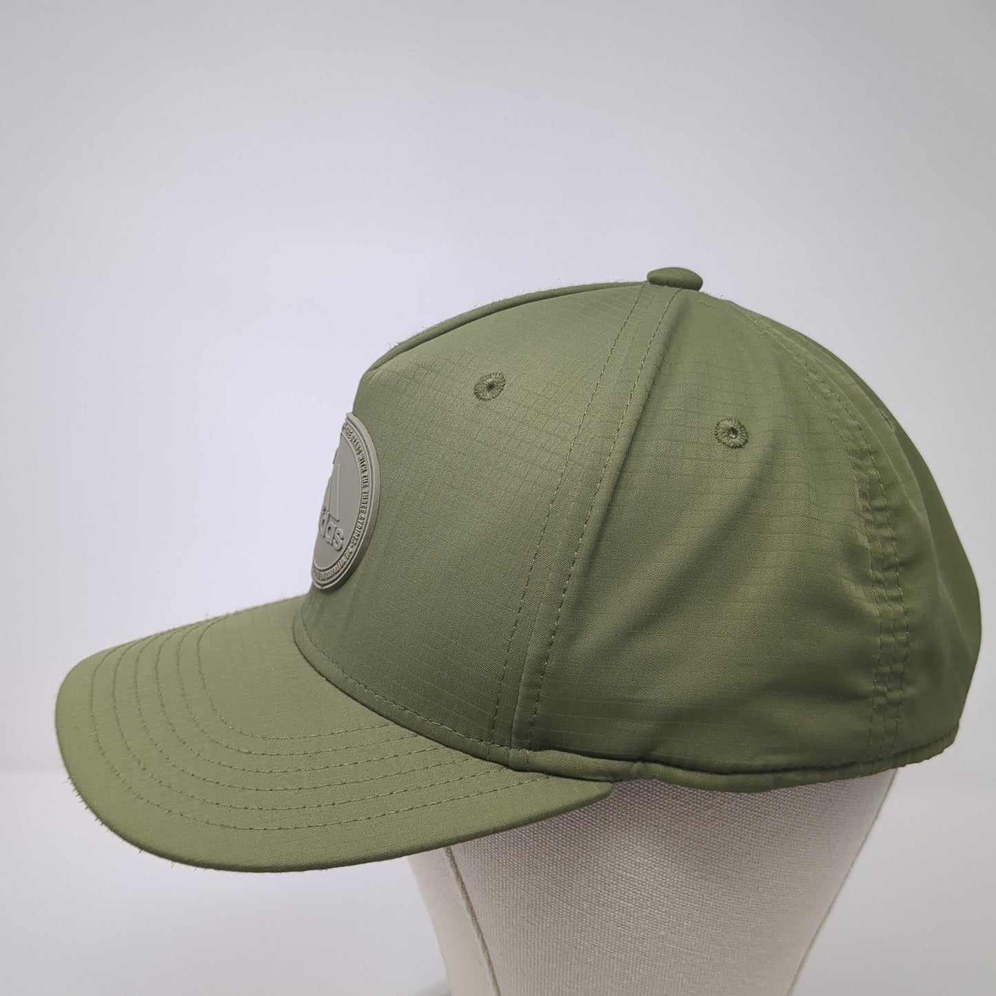 Adidas 3 Stripes Patch Snapback Hat Green One Size Adjustable Outdoor