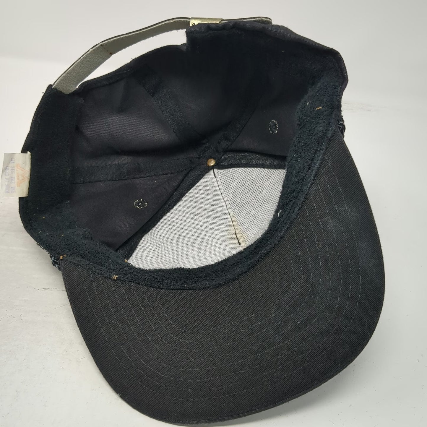 Mohr's Darkman Movie 1990 Promo Black OS Trucker Rope Hat Slideback Vintage