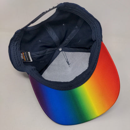 Mickey Mouse Snapback Hat Blue OSFM Belong Believe Be Proud Disney Pride
