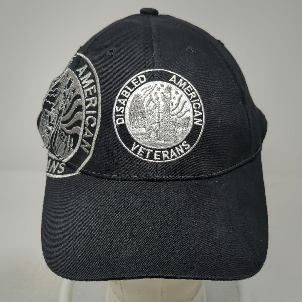 JPD Enterprises Baseball Cap Black One Size Disabled American Veterans Logo Hat
