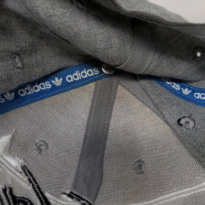 Adidas Originals Snapback Hat Gray One Size Embroidered Colorblock