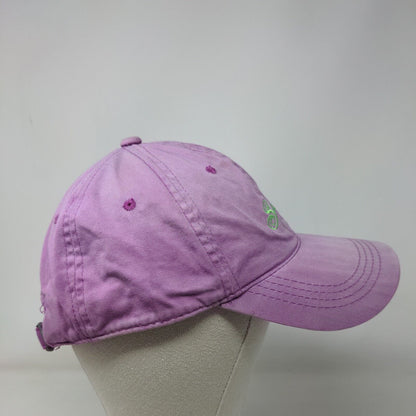 Sea Island Slideback Hat Purple OSFM Adjustable Embroidered 6 Panel Outdoor Cap